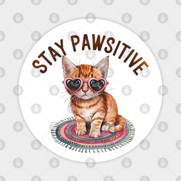 Purrrfect friends cats are family Magnet by Steve